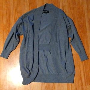 3/4 sleeve gray cardigan